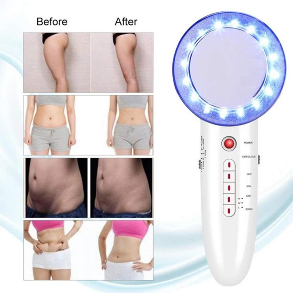 Kopen Echografie Cavitatie Ems Lichaam Vermagering Stimulator Gewichtsverlies Anti Cellulite Fat Burner Galvanische Infrarood Ultrasone Golf Therapie