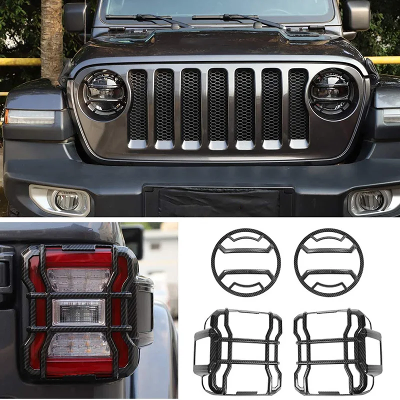

Накладка на фару из АБС-пластика для Jeep JL, декоративные накладки на заднюю фару для Jeep Wrangler JL 2018-2020