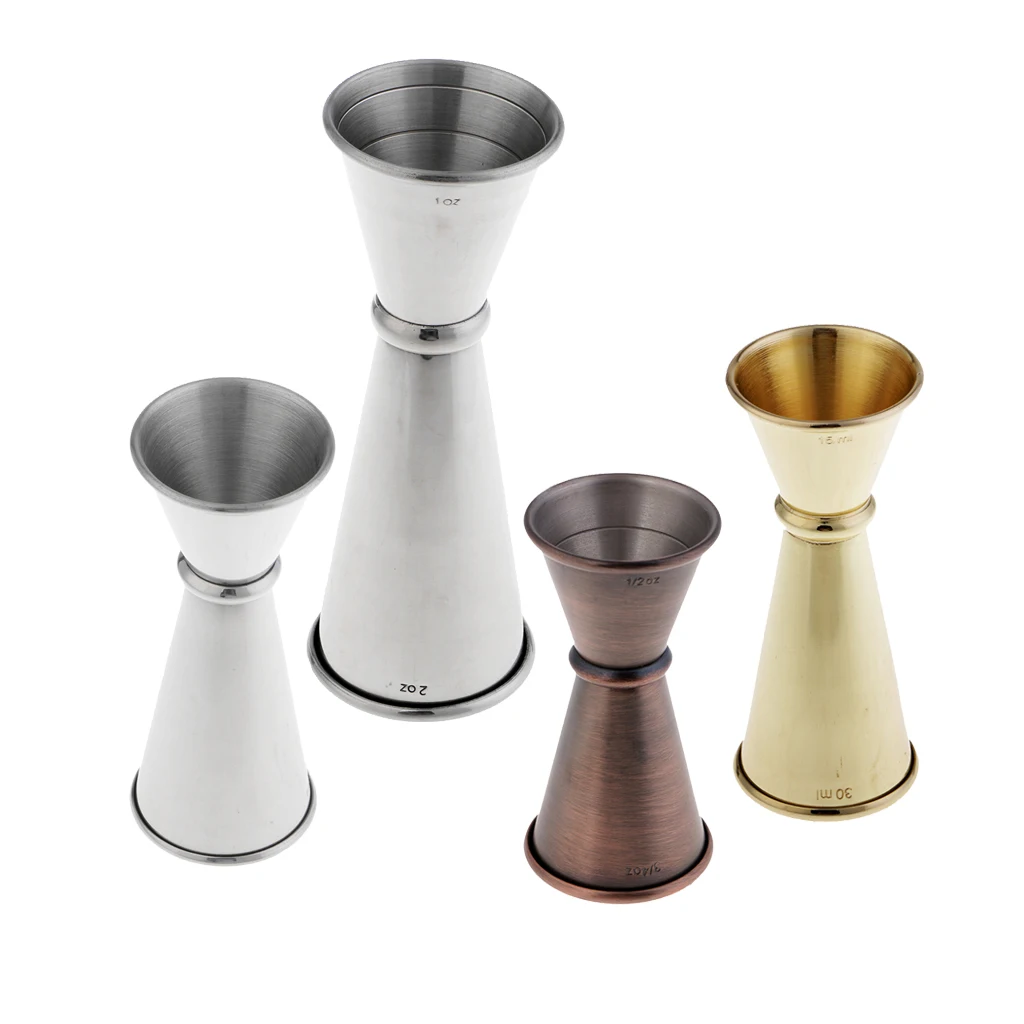 15/22 мл Нержавеющая сталь барный мерный стаканчик двойной выстрел шейкер для