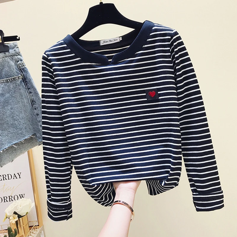 

Hot gkfnmt Casual Women T-Shirt Long Sleeve Korean Style Slim Basic Cotton Tshirt Tops Clothing Autumn Winter T Shirt Femme