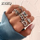 ZYZQ неоготическая искусственная драгоценность для женщин и мужчин, забавное креативное кольцо в виде животного, пчелы, черепа, хип-хоп ювелирные изделия