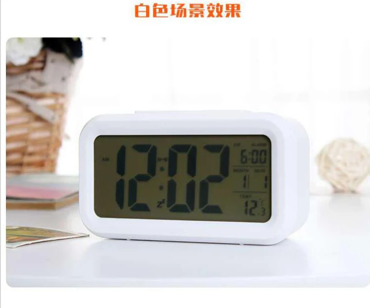 Цифровой электронный будильник студенческие бесшумный ночной Светильник