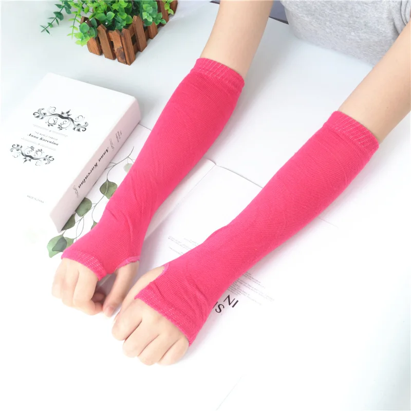 Calymel модные зимние длинные шерстяные перчатки без пальцев вязаные гетры для рук