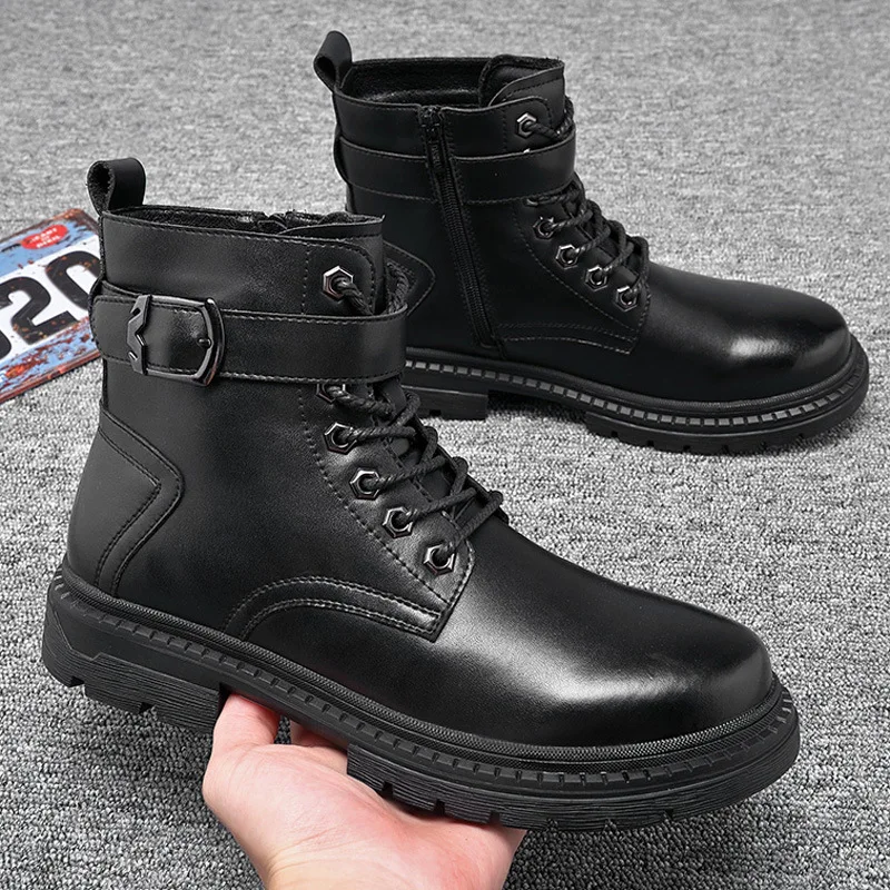 Мужские модные праздничные банкетные ботинки из коровьей кожи обувь на