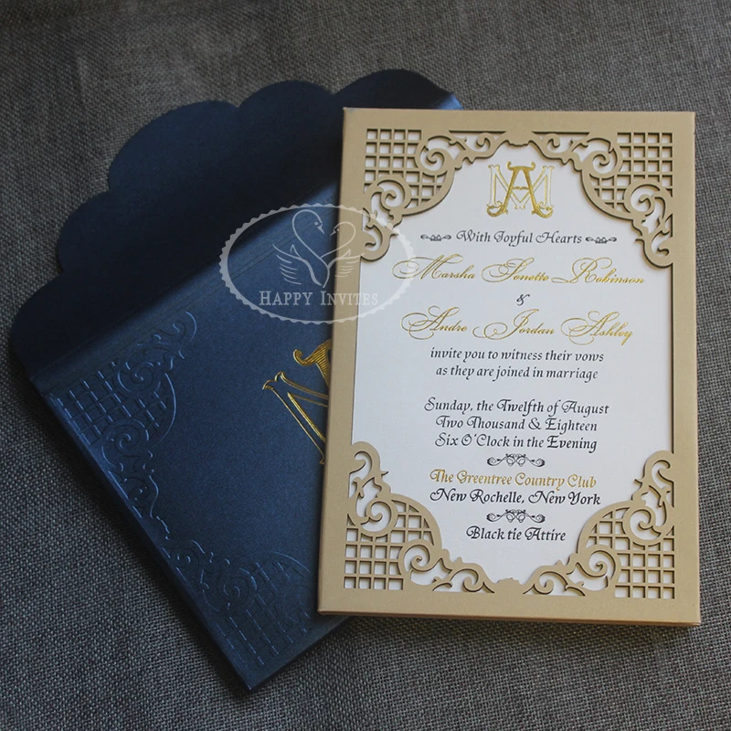 Бесплатная доставка! Свадебная открытка HI3038 в Королевском твердом переплете по