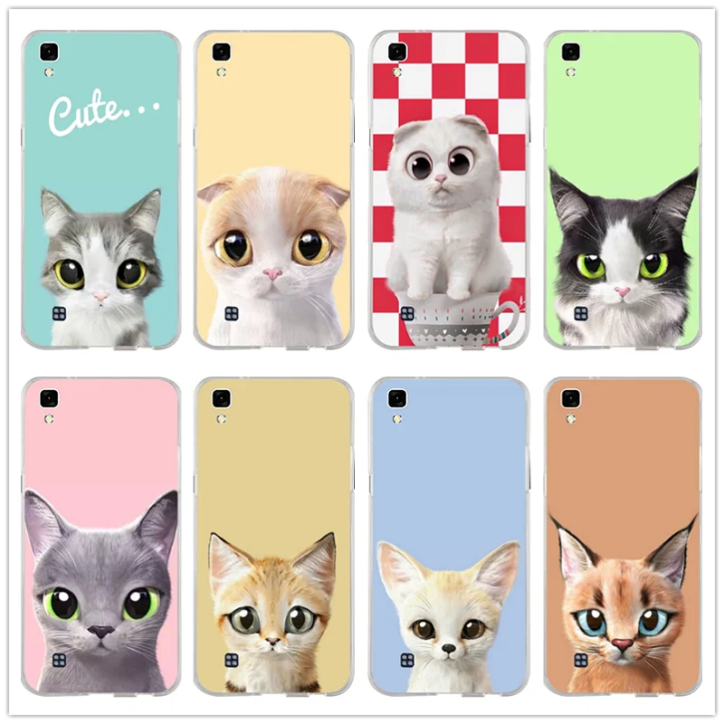 Мягкие силиконовые чехлы для телефонов Kawaii аниме Кот глазки LG Spirit V10 V20 V30 G2 G3 Mini G4 G5