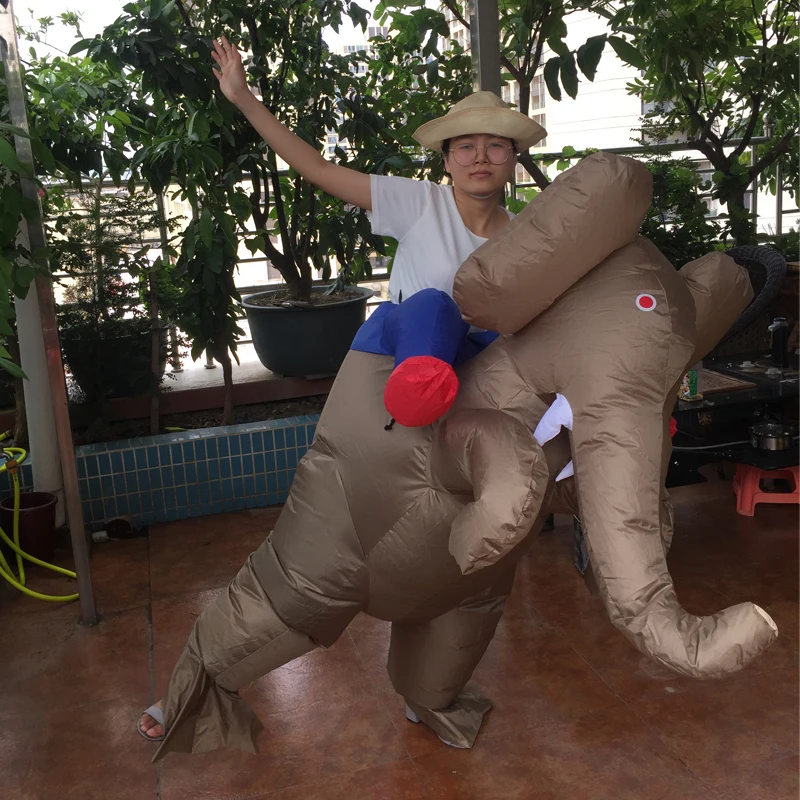 Бесплатная доставка Надувной Костюм Слона для взрослых нарядное платье костюм