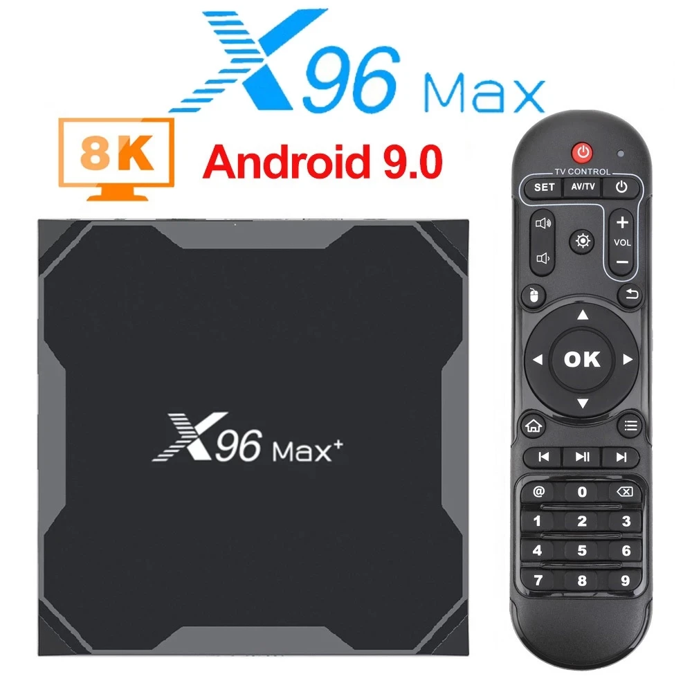 2020 оригинальная Смарт ТВ приставка X96 Max Plus Android 9 четырехъядерный Amlogic S905X3 Wifi 1000M BT