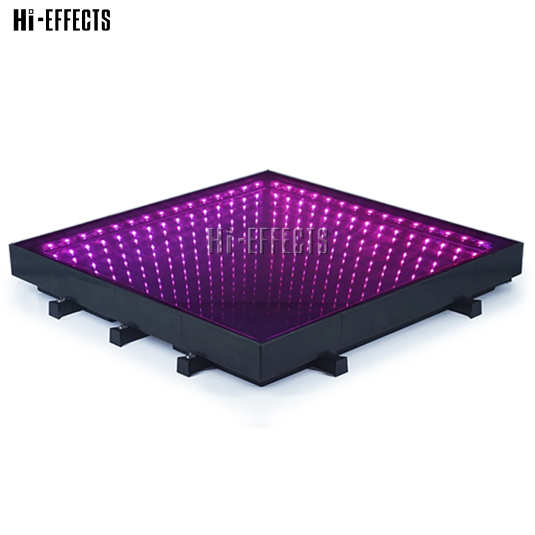 Hi Effects Wireless 3d Dance Floor Lighting Up Mirror Dance Floor DMX Led Panels 50Cm Tempered Glass For Weddings Decoration