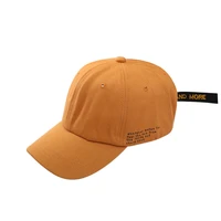 ins simple side letter embroidered long strap baseball cap versatile curved brim soft peaked cap sun hat