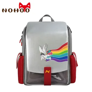 Детские школьные портфели NOHOO для начальной школы для мальчиков и девочек, водонепроницаемый рюкзак с мультипликационным 3D единорогом и динозавром