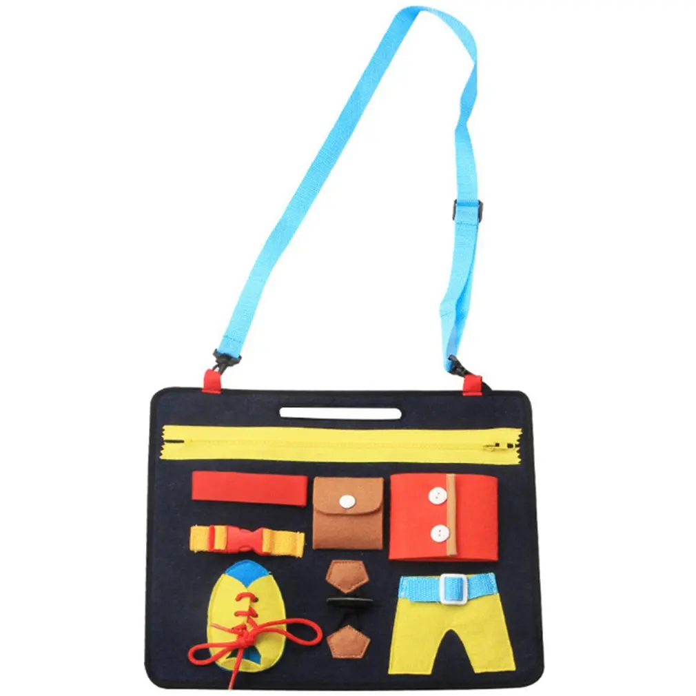 

Kids Montessori Toys Baby Busy Board Buckle Training Essential Educational Sensory Board For Toddlers Ntelligence Development