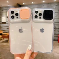 3 in 1 slide camera lens protection clear phone case for iphone 13 12 11 pro max x xs max xr 7 8 6 6s plus bumper back cover