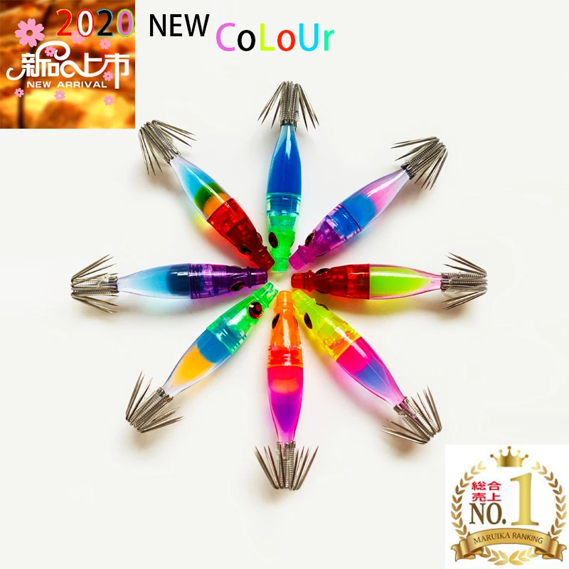 

Japan uv reaction color explodes the blowing tube hook millet shi hang squids fishing bazooka tubular sea fishing bait EGI