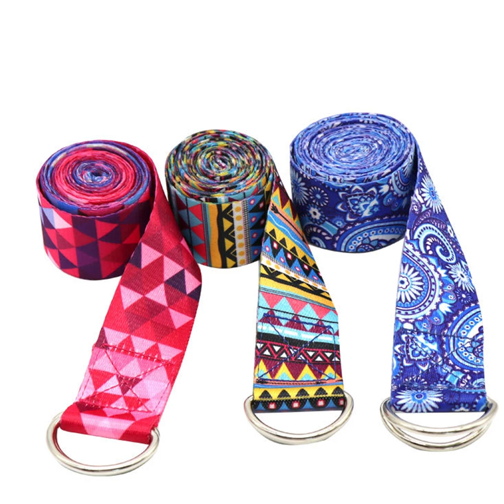 2 шт. эластичный пояс для йоги многофункциональный тянущийся ремень нескользящий