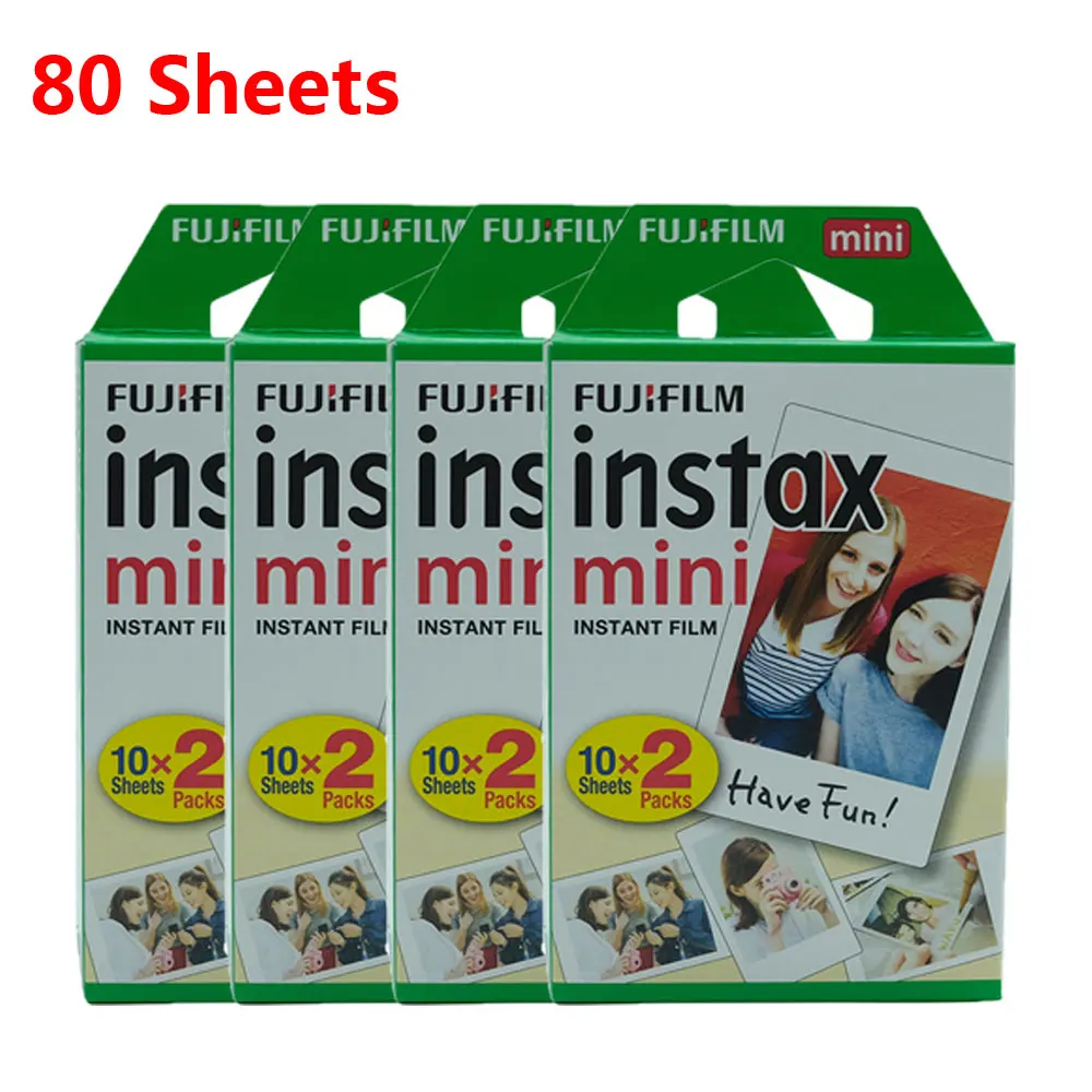 80 Sheets Белая пленка для Fuji instax Мини-пленка 10 20 40 60 80 100 Листы Fuji 9 8 фильмов белый край пленка для камеры моментальной печати mini 9 камеры одноступенного процесса 8 7s 25 50s 9 90 - Цвет: 80 Sheets