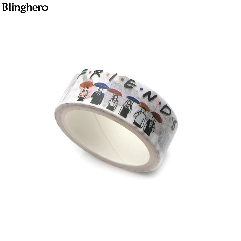 Blinghero 15mmX5m Cool TV Show Printing Washi Paper Tape Cool Masking Tape Stylish Papeleria Label Adhesive Tapes Gift BH0556 images - 6