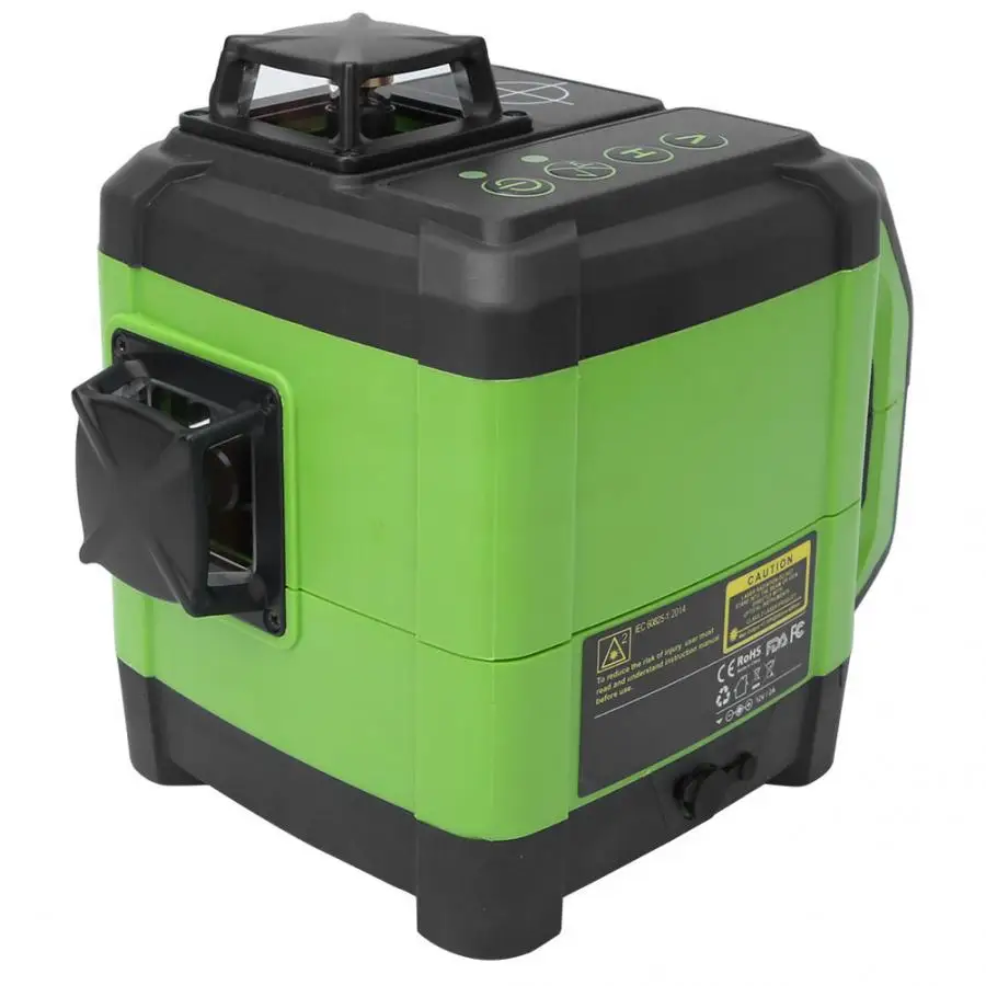 Профессиональный 12 линии 3D лазерный уровень 360 градусов с настенным кронштейном