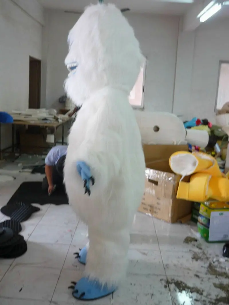 Yeti Abominable Снеговик пушистый маскарадный костюм, меховые костюмы для косплея, платье на Хэллоуин, уличная одежда на день рождения, Рождество