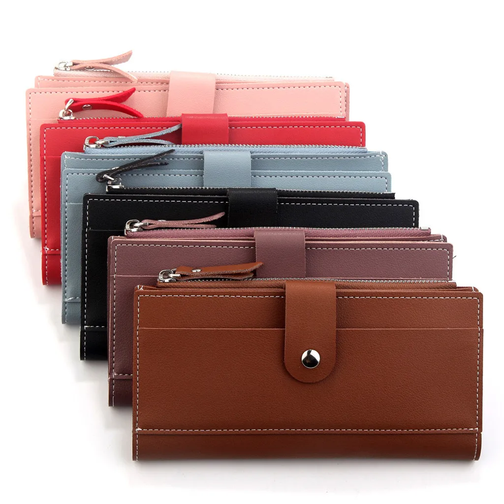 Aelicy женский кожаный кошелек сумка клатч с застежкой на молнии Длинный держатель