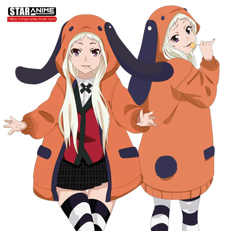 Аниме Kakegurui рисунок Yomotsuki Руна JK школьная Толстовка для девочек Хэллоуин Косплей Костюм Kakegurui