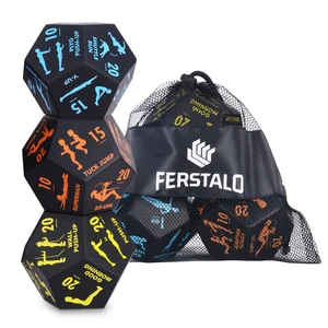 3Pcs Cardio Yoga Exercise Dice Fitness Sports Dice Set Workout Training
Equipment Party Family Games Entertainment Toy