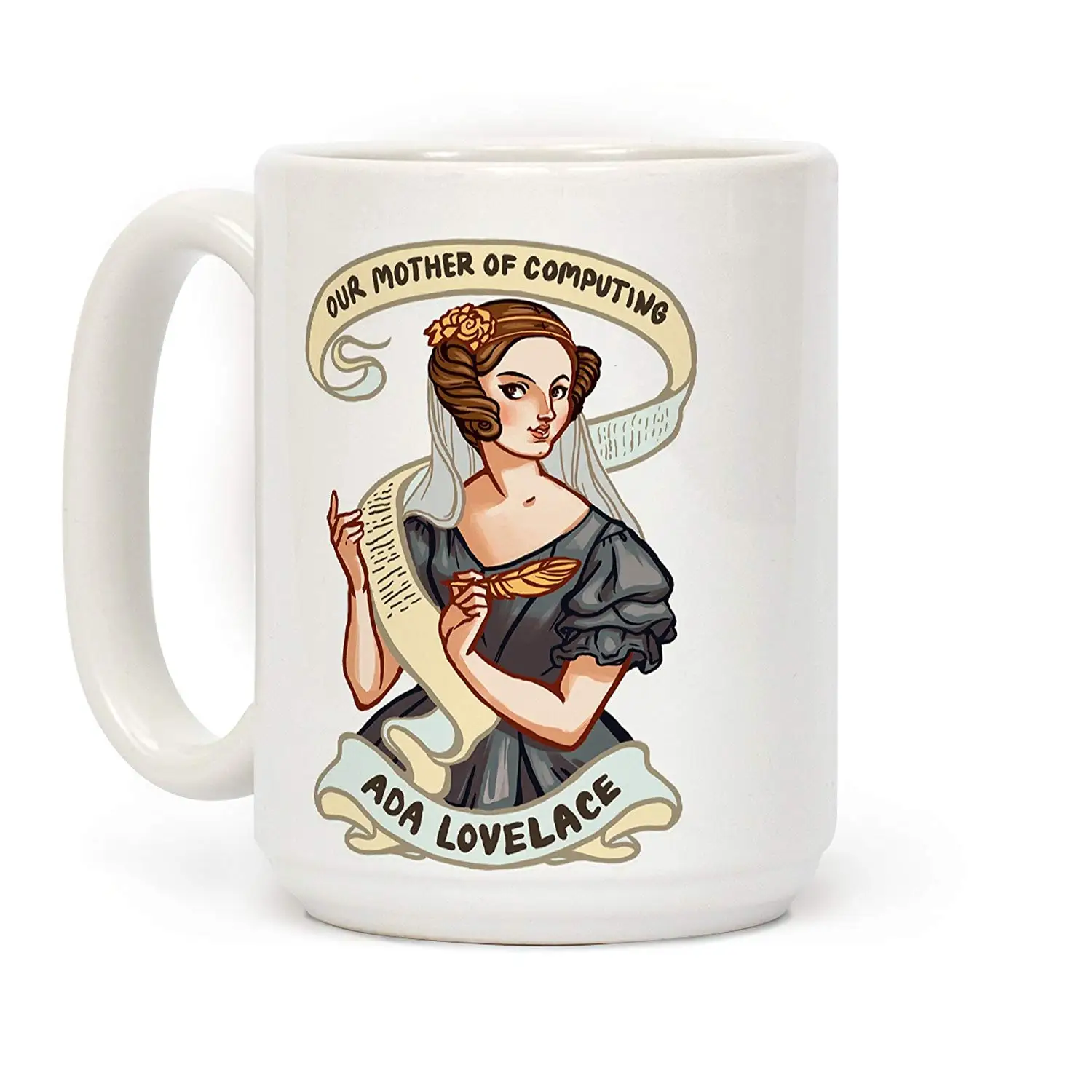 Ada Lovelace белая керамическая кофейная кружка с 11 унциями нашей матери вычисления |