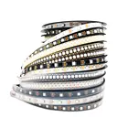 WS2812B 1 м2 м3 м4 м5 М WS2812 Светодиодная лента, умная RGB индивидуально Адресуемая светодиодная чернаябелая Водонепроницаемая печатная плата IP306567