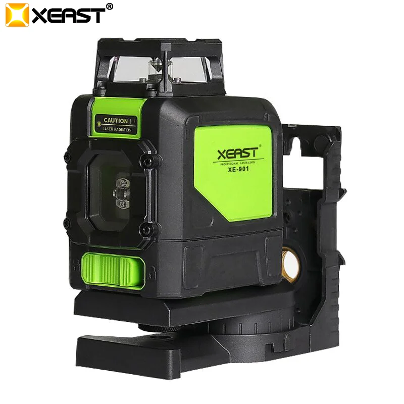 Зеленые лазерные 3D уровни XEAST XE 901 самонивелирующиеся Горизонтальные и