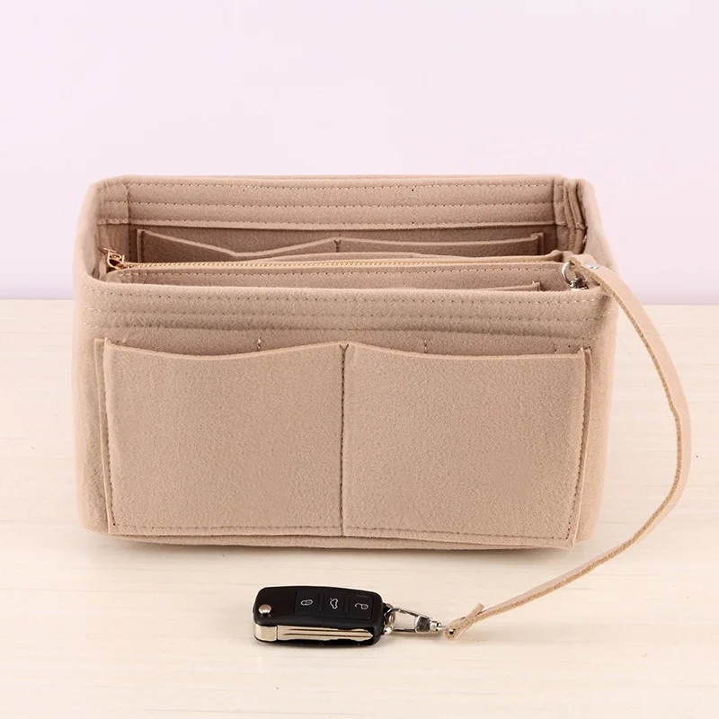 

Felt bag, cosmetic bag, creative cosmetics storage bag, multifunctional storage box in the car