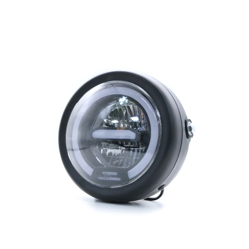 DRL LED 6 8 &quotкруглая Классическая винтажная фара дальнего и ближнего света с вилкой