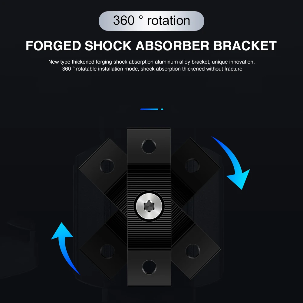 

Waterproof Motorcycle LED Headlight Rotatable Electric Vehicle Universal Dual Lamp Color Fog Light Projector Lens Spotlight