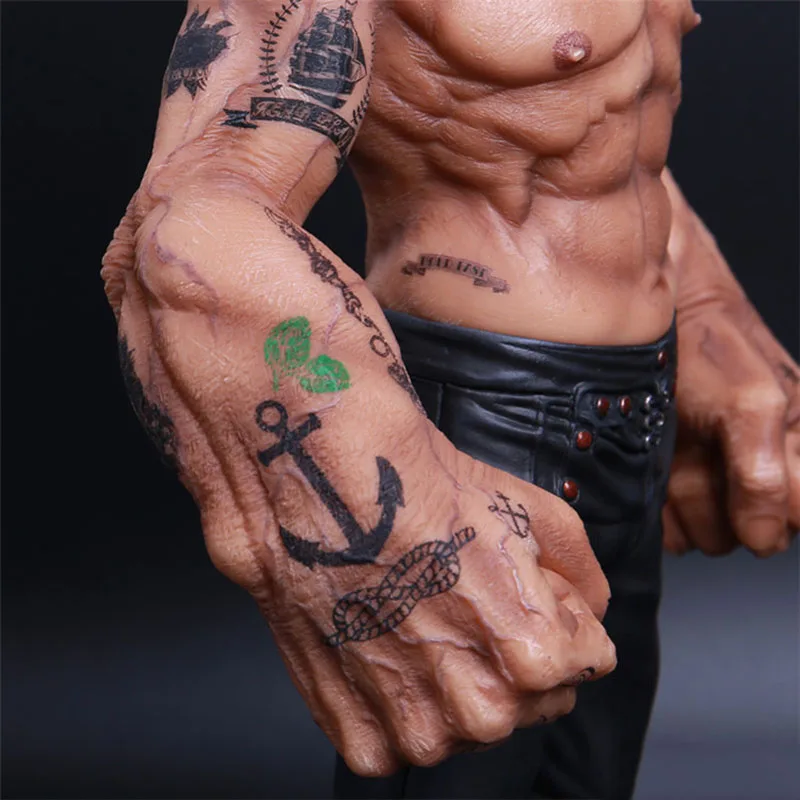 

1/6 Scale Static statue model figure doll the Sailor Tattooed Popeye 12" Action figure doll Collectible Figure model toy display
