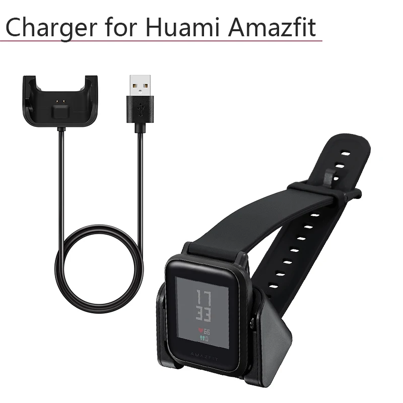 USB магнитное зарядное устройство для Xiaomi Huami Amazfit Bip Молодежный кабель для быстрой зарядки зарядное устройство запасная часть Смарт-часы зарядное устройство