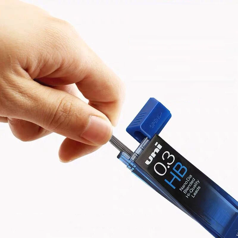 

5 pcs of mixed Japanese uni 0.3-202ND nano diamond automatic lead core black pencil lead is not easy to break