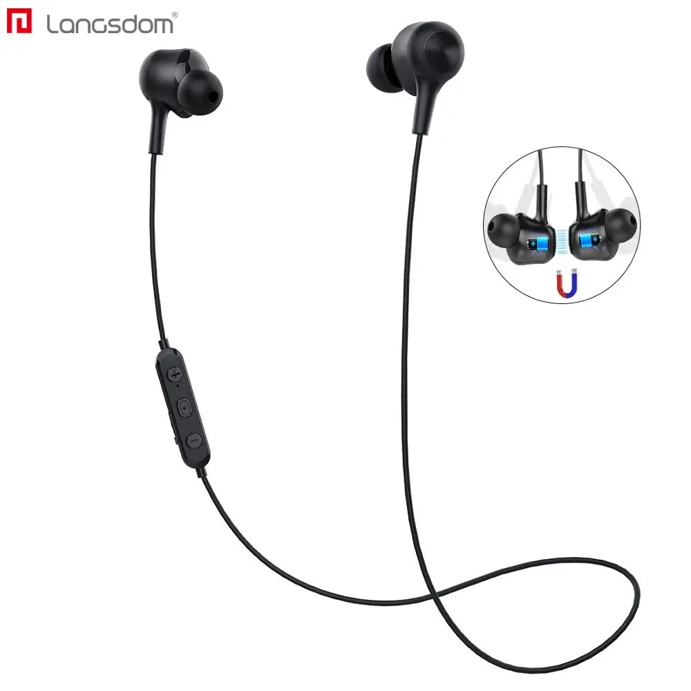 Langsdom L17 Bluetooth наушники для ушей беспроводные магнитные вкладыши с микрофоном