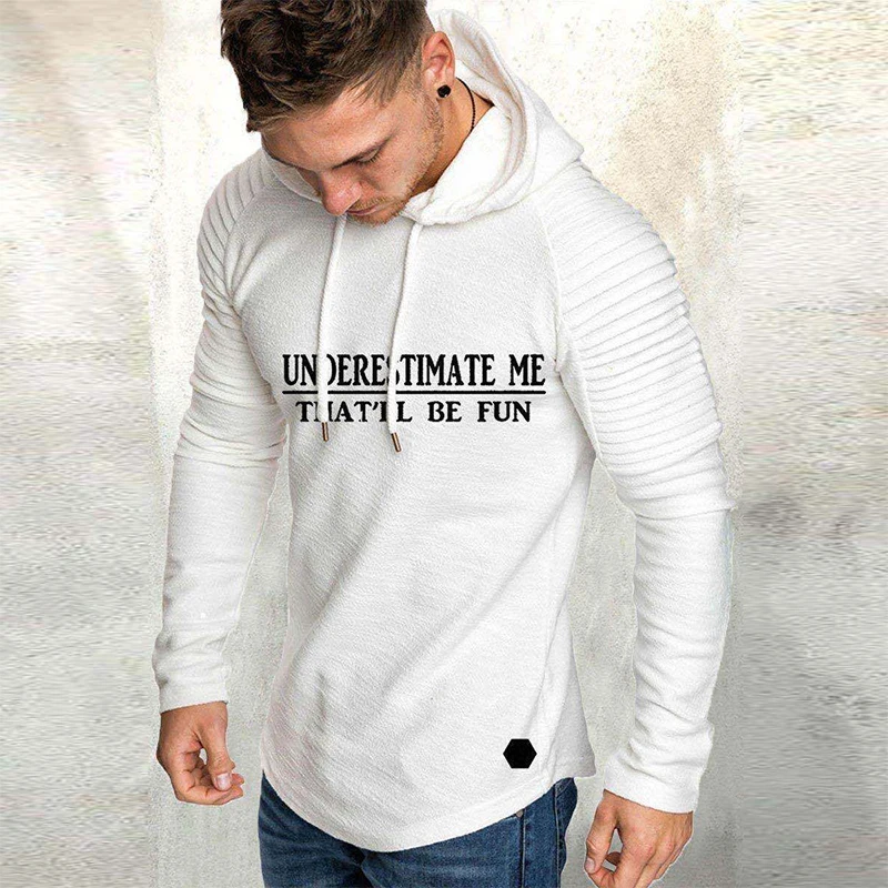 

Autumn Casual Men Hoodie Sweatshirt 2020 Fashion Letter Print Drawstring Hooded Tops Male Long Sleeve Slim Pullover Sportswear