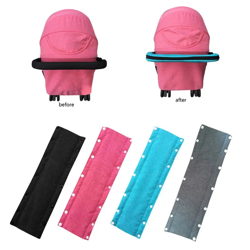 

Baby Stroller Handle Cover Pram Handle Cotton Linen Pushchair Stroller Armrest Protective Covers Stroller Accessories G2AE