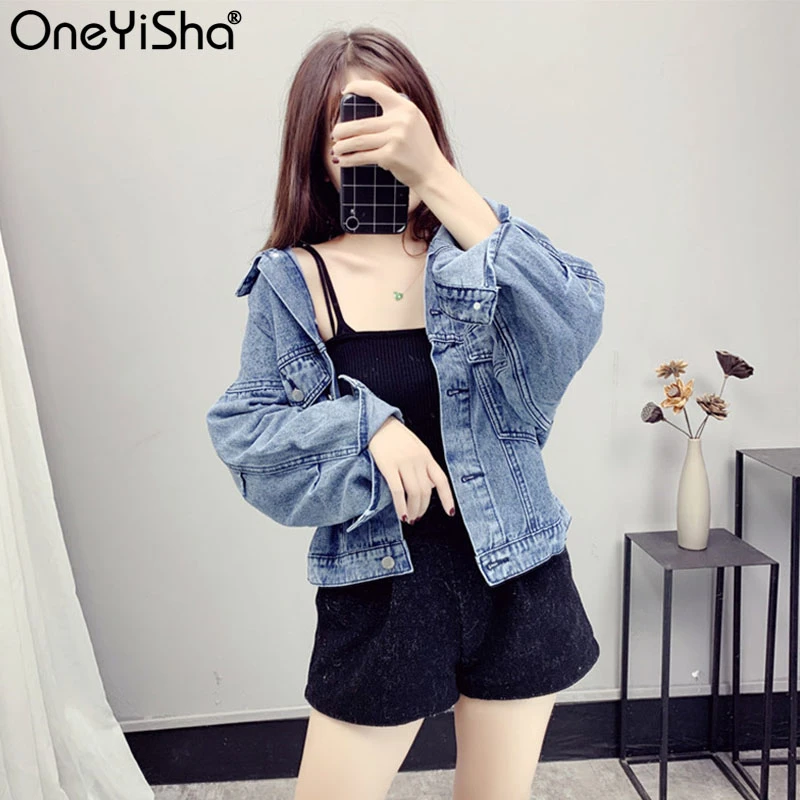 Повседневная Женская джинсовая куртка 2020 модные джинсовые куртки для короткой