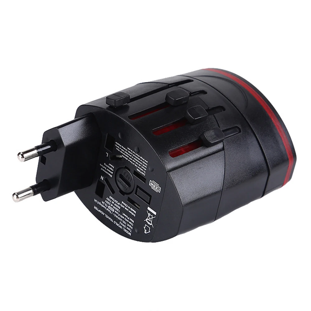 Переходник для путешествий Международный Универсальный переходник с USB-портами