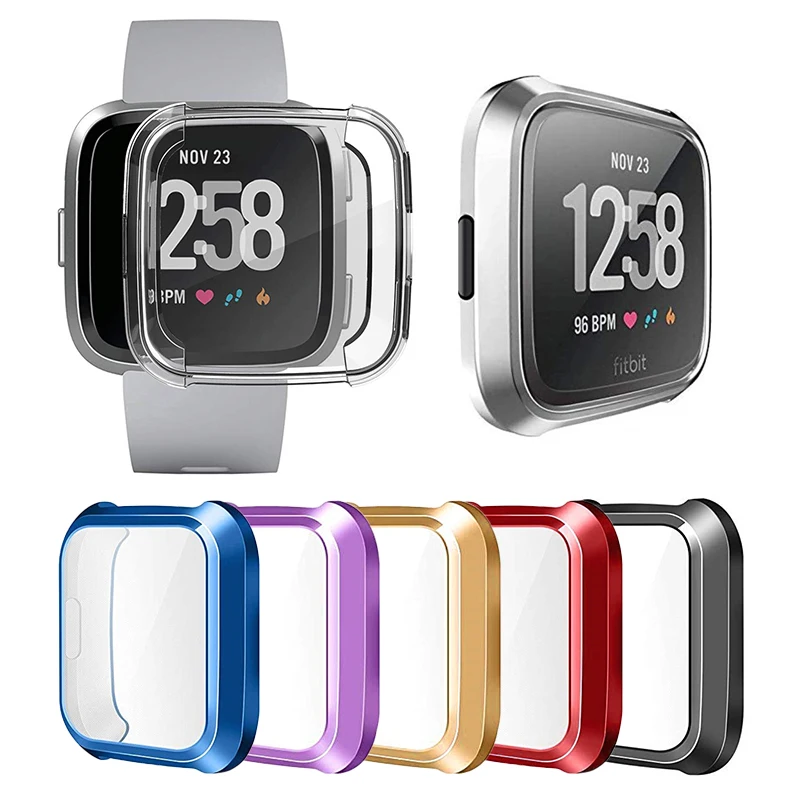 Мягкий чехол из ТПУ Для Fitbit Versa ремешок 8 цветов водонепроницаемый для часов