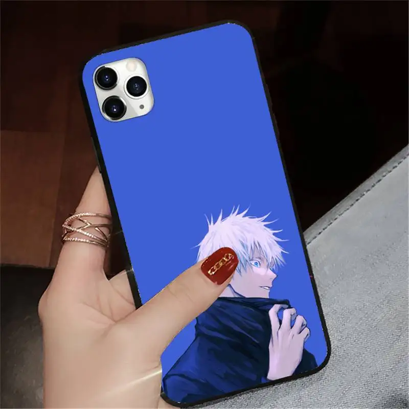 

Jujutsu Kaisen Anime Satoru Gojo cover coque funda Phone Case for iPhone 11 12 pro XS MAX 8 7 6 6S Plus X 5S SE 2020 XR