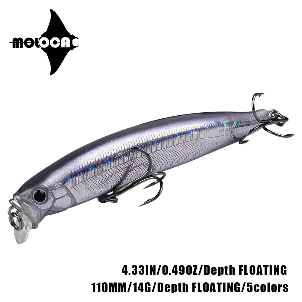 

Fishing Accessories Minnow Lure 14g 110mm Floating Mino Pesca Leurre Brochet Fish Isca Artificial Equipment Angeln Dropshipping