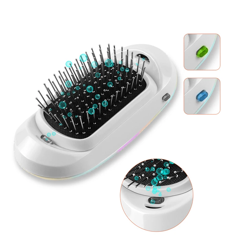 

Anti-Static Vibrating Comb Portable Detangler Hair Brush Ionic Hair Brush with 3D Airbag Electric Hair Brush