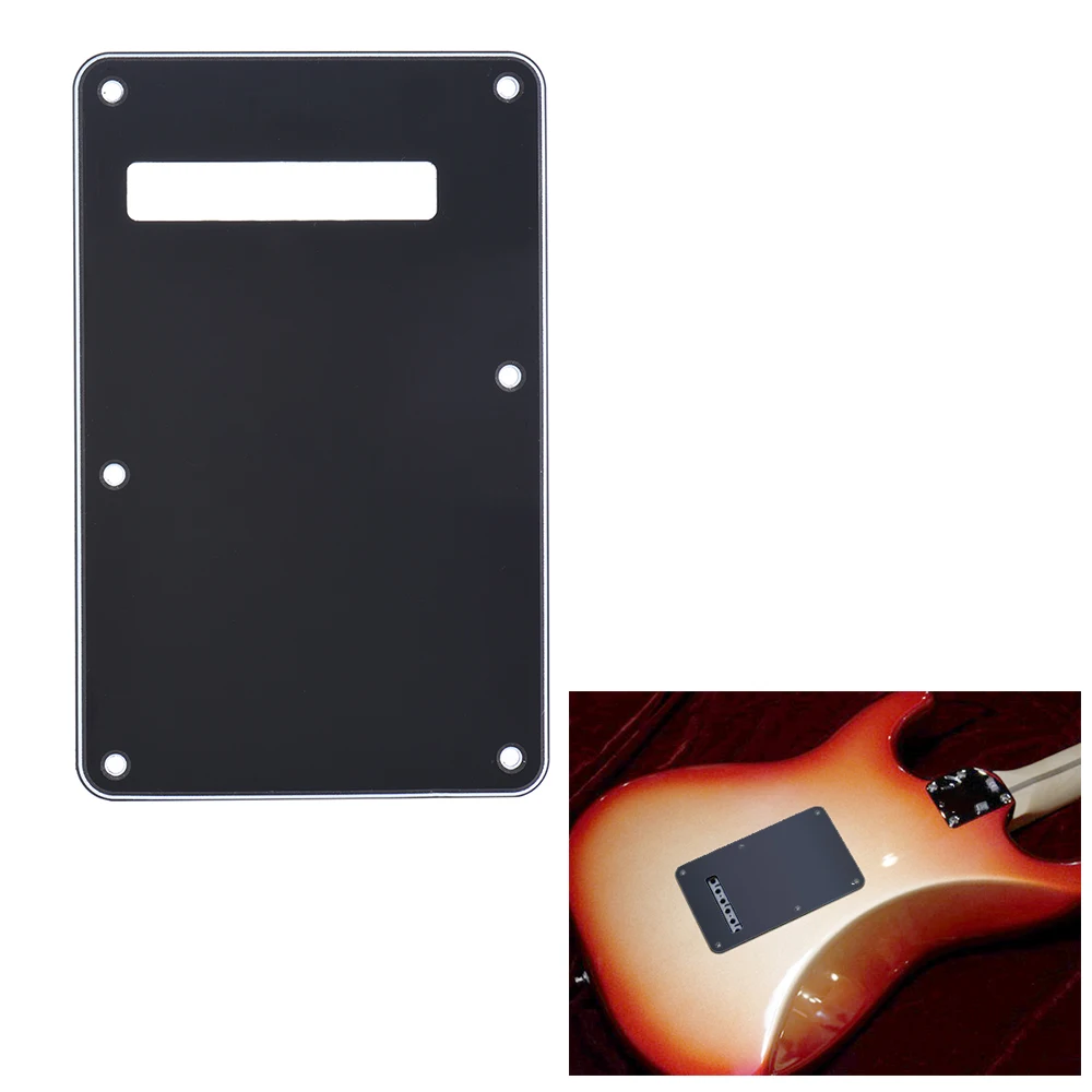 schlagbrett tremolo hohlraum abdeckung backplate zurück platte 3ply für stratocaster moderne stil elektrische gitarre schwarz free global sh