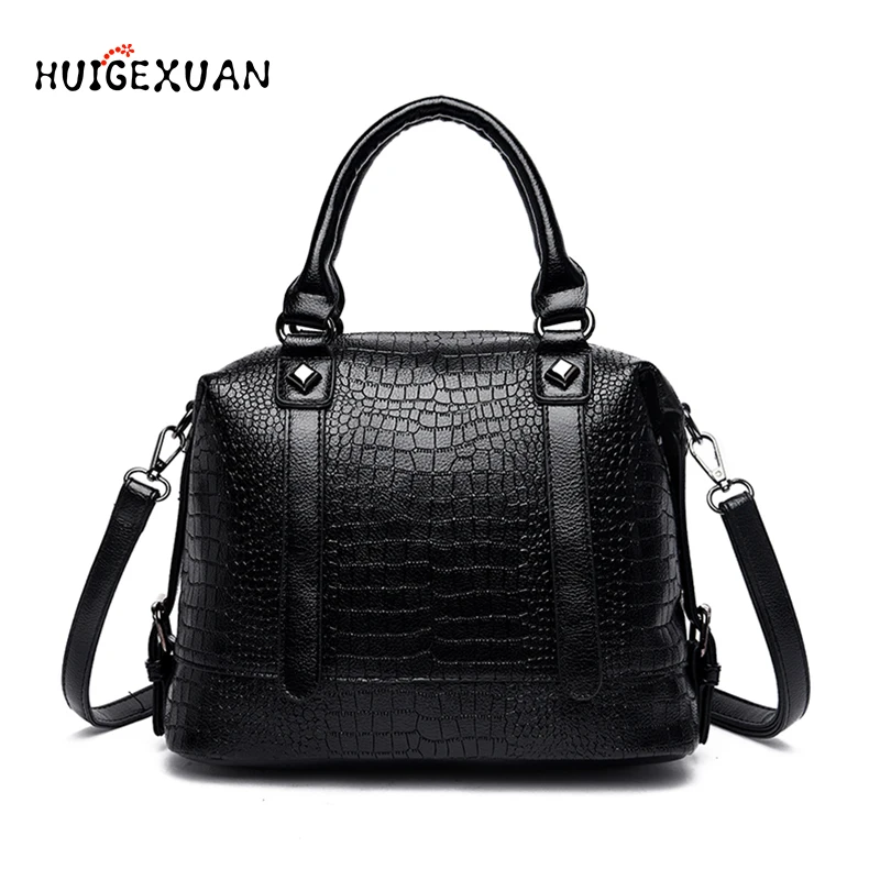 Новинка Женская Роскошная Кожаная сумка высокое качество на молнии женские