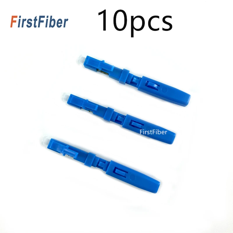 10 шт. LC UPC Быстрый коннектор одномодовый волоконно оптический встроенный тип FTTH