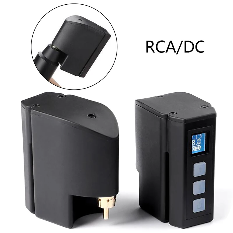 

1Set Mini Tattoo Power RCA/DC Connector Tattoo Supplier Wireless LED Display Power Supply for Tattoo Pen Machine