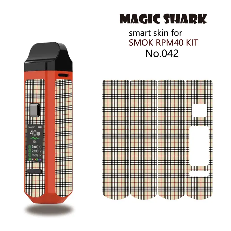 2.5D доллар роза череп Дерево Печать Vape Pod стерео чехол наклейка пленка для Smok