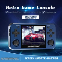 new anbernic rg351mp portable game player pocket game machine 3 5 inch ips screen support ps1 games external wifi 64g 2400 games